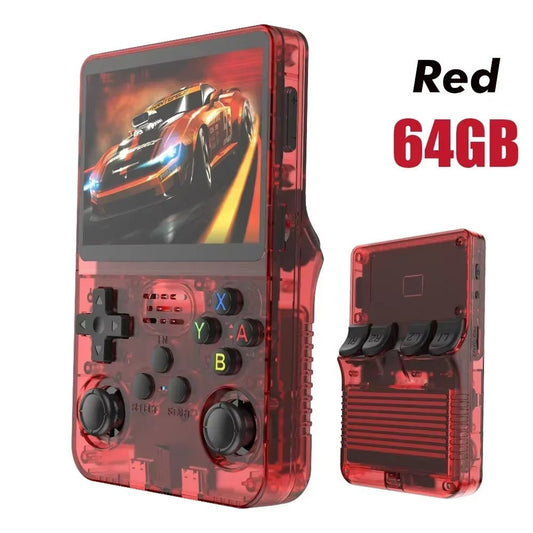 Max 256G Retro Handheld Game Console Linux System 3.5Inch IPS Screen Portable Pocket Video Player 2Joystick 64G 128G Games R36S - IKhiro Store