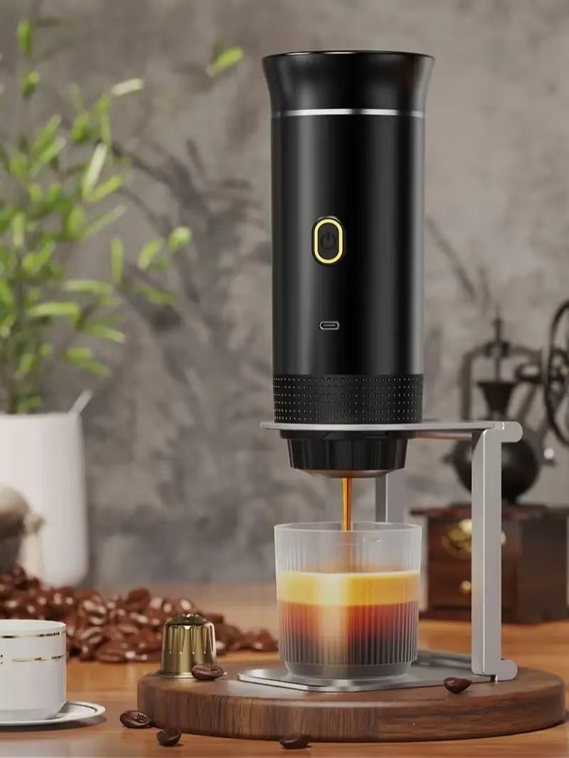 Wireless Electric Portable Espresso Coffee Machine for Car & Home Camping Coffee Maker 3 - In - 1 Capsule Powder Travel Coffee Maker - IKhiro Store