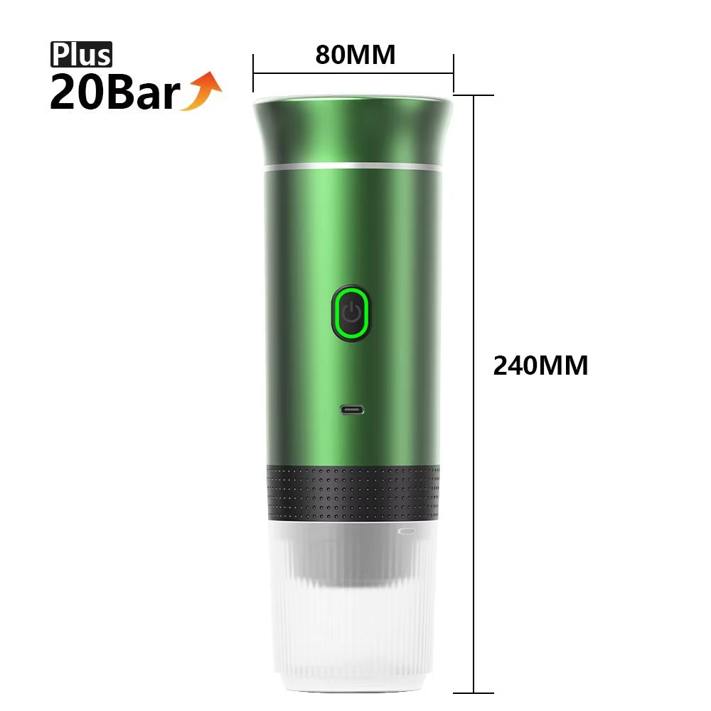 Wireless Electric Portable Espresso Coffee Machine for Car & Home Camping Coffee Maker 3 - In - 1 Capsule Powder Travel Coffee Maker - IKhiro Store