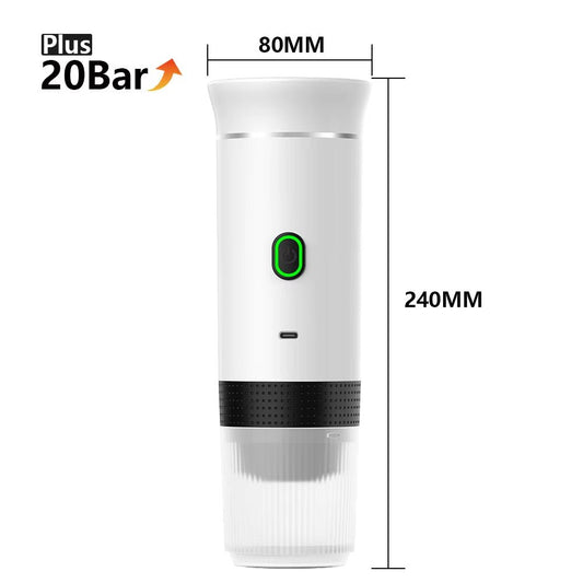 Wireless Electric Portable Espresso Coffee Machine for Car & Home Camping Coffee Maker 3 - In - 1 Capsule Powder Travel Coffee Maker - IKhiro Store