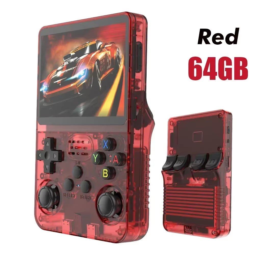 Max 256G Retro Handheld Game Console Linux System 3.5Inch IPS Screen Portable Pocket Video Player 2Joystick 64G 128G Games R36S - IKhiro Store