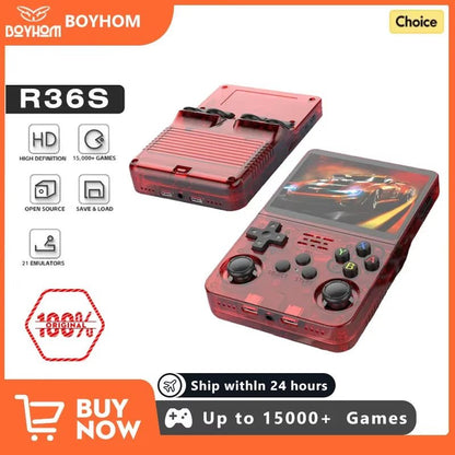 Max 256G Retro Handheld Game Console Linux System 3.5Inch IPS Screen Portable Pocket Video Player 2Joystick 64G 128G Games R36S - IKhiro Store