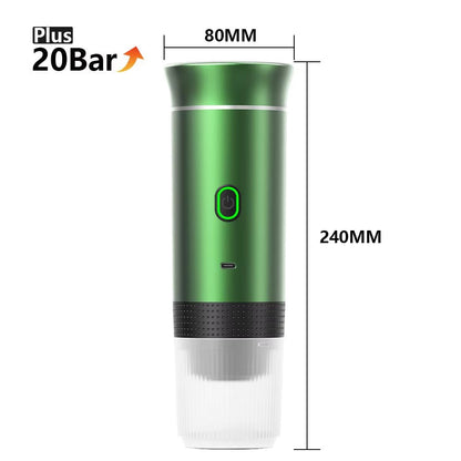 Wireless Electric Portable Espresso Coffee Machine for Car & Home Camping Coffee Maker 3 - In - 1 Capsule Powder Travel Coffee Maker - IKhiro Store